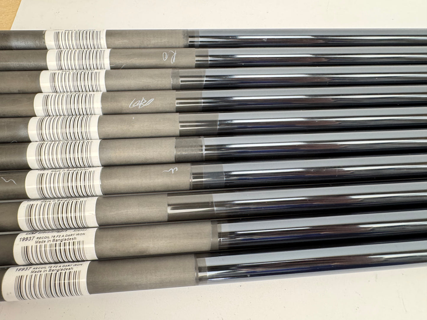 UST Recoil Dart Iron Shaft Set (10) 75 F2 Senior Graphite 41” /0.370 Parallel