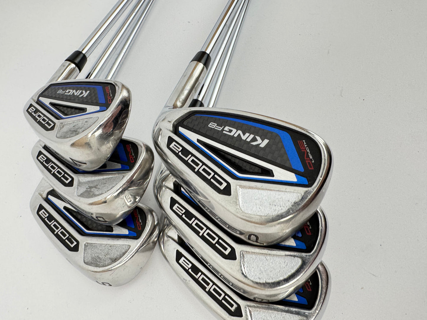 Cobra F8 One Length Irons 5-PW Regular Flex Steel /Right Handed /34060