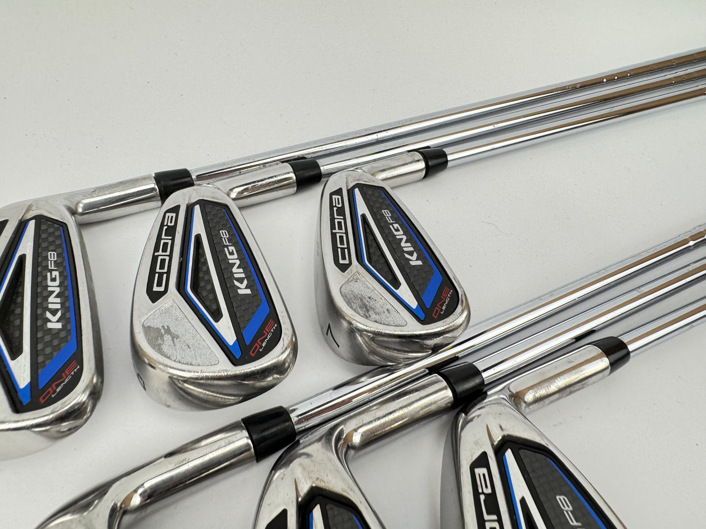 Cobra F8 One Length Irons 5-PW Regular Flex Steel /Right Handed /34060