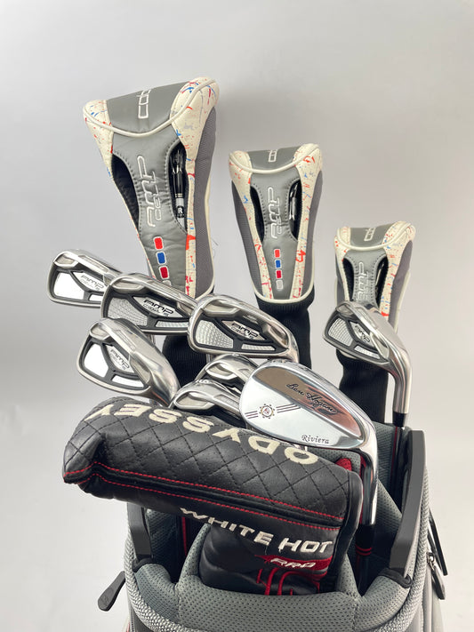 Cobra Package Set 12 Clubs Amp Cell Regular Flex /Right Handed /Cart Bag