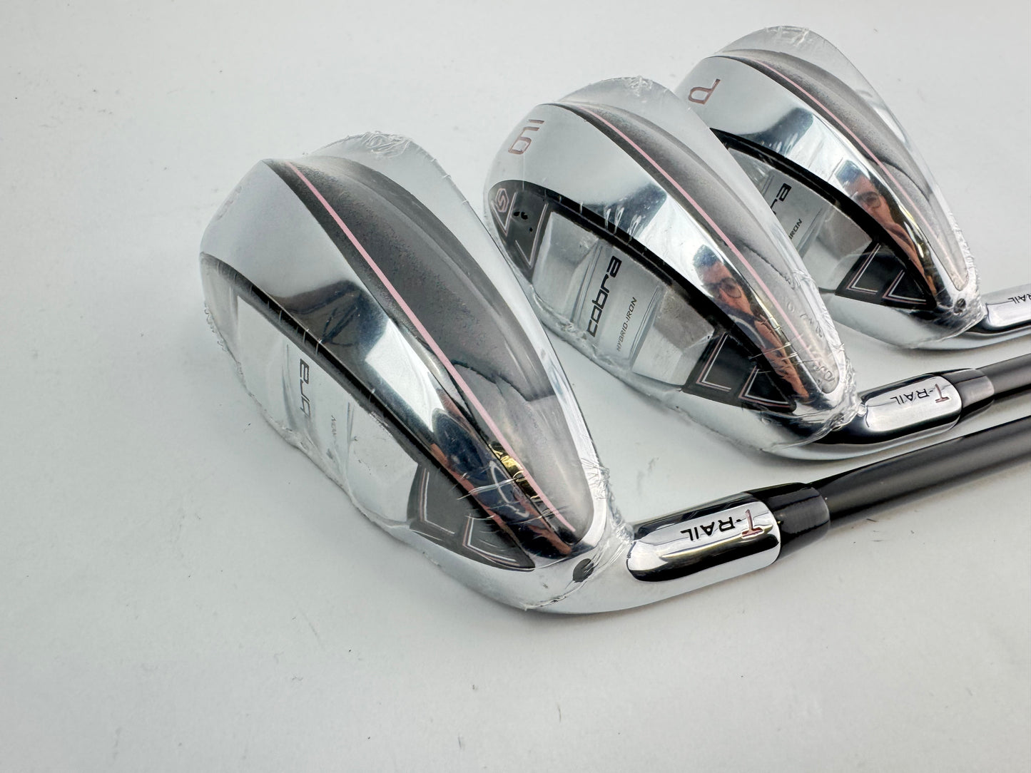 Cobra T Rail Ladies Irons 8,9+PW Left Handed KBS PGI 55 Ladies Graphite /30226