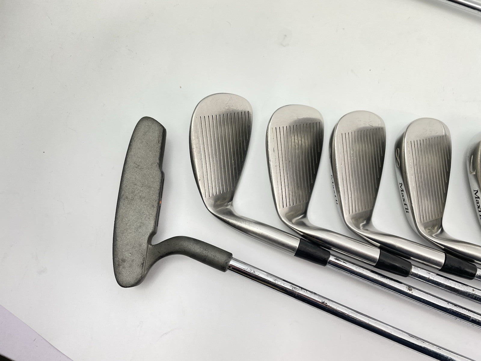 Mens Golf Package Set 12 Clubs Maxfli Regular Steel /Right /New Grips /Cart Bag8