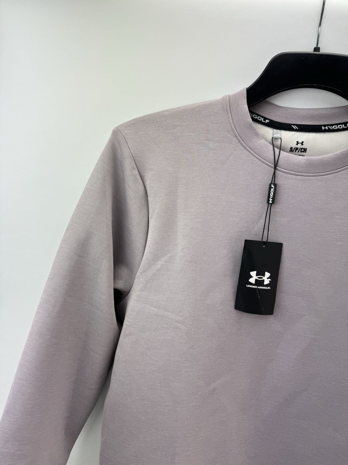Under Armour Golf Pullover Drive Crew Midlayer UK Small /Loose Fit /New /251572