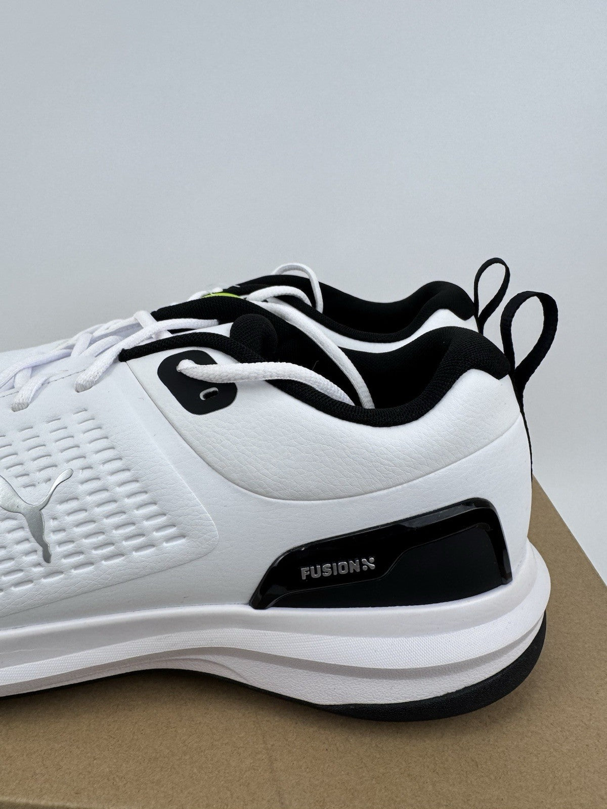 Puma Fusion Foam Fusion Plus Golf Shoes Mens Size UK 7.5 White Black/321591