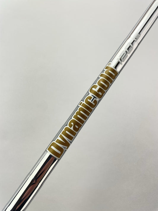 Dynamic Gold 120 Iron Shaft X100 Extra Stiff Flex Steel 35.5” /0.355 /297500