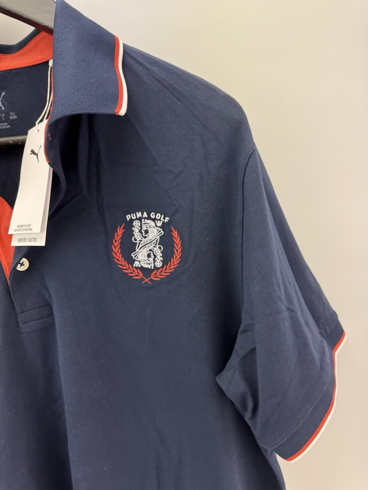 Puma Golf Mens Polo Shirt Modalon Queen City UK Large /Navy /New /285234
