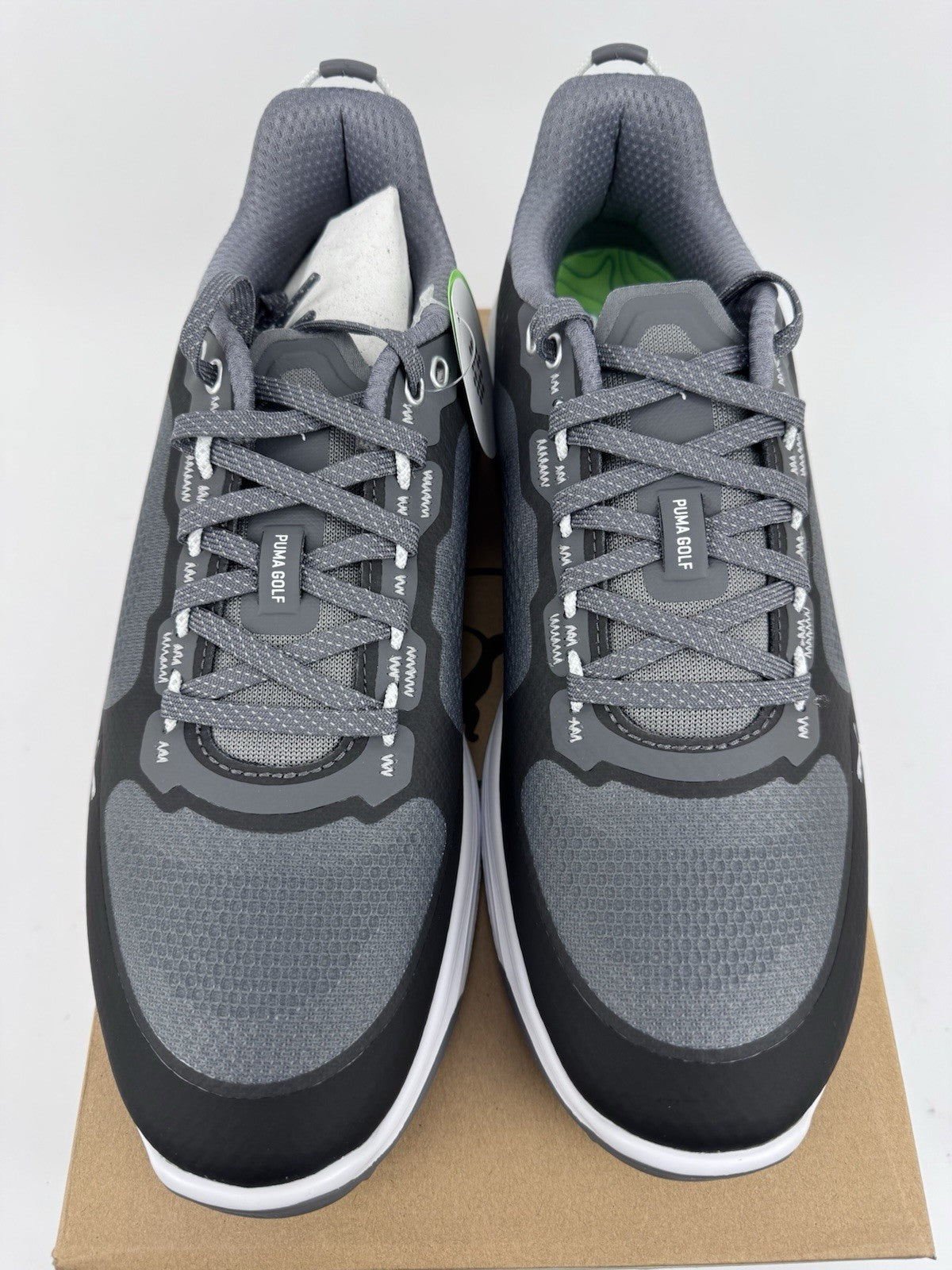 Puma Ignite Elevate X Men's Golf Shoes Size UK 8.5 Slate Black Ash Grey/318385