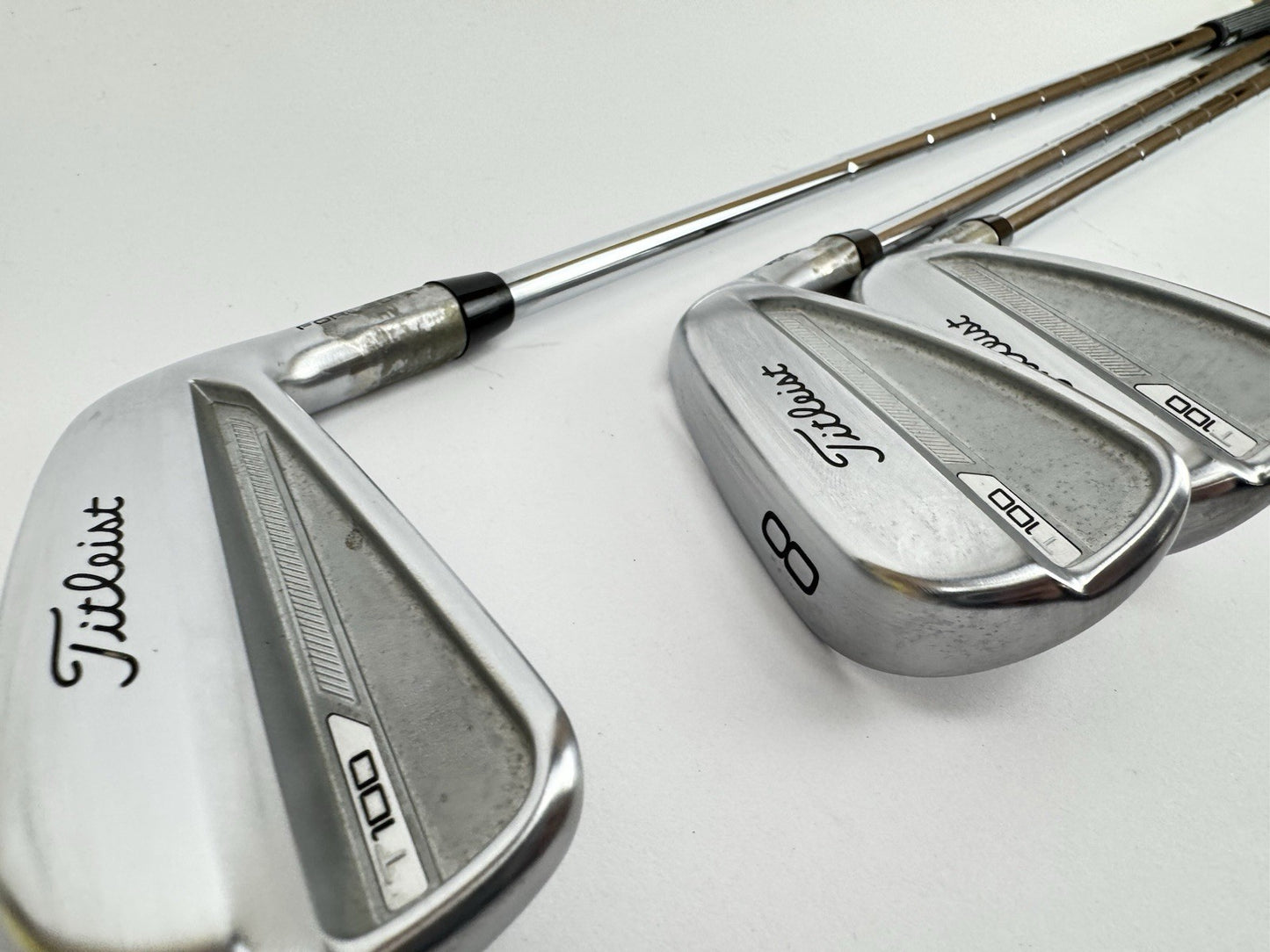 Titleist T100 Irons 6,8+PW DG Mid 115 S300 Stiff Steel /New Shafts + Grips/325765