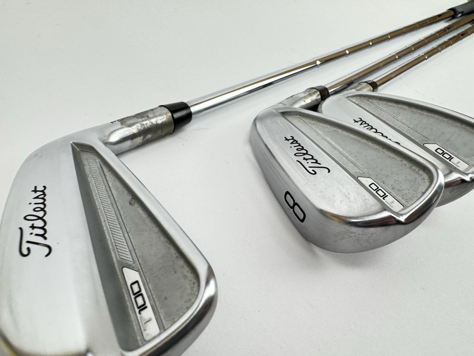 Titleist T100 Irons 6,8+PW DG Mid 115 S300 Stiff Steel /New Shafts + Grips/325765