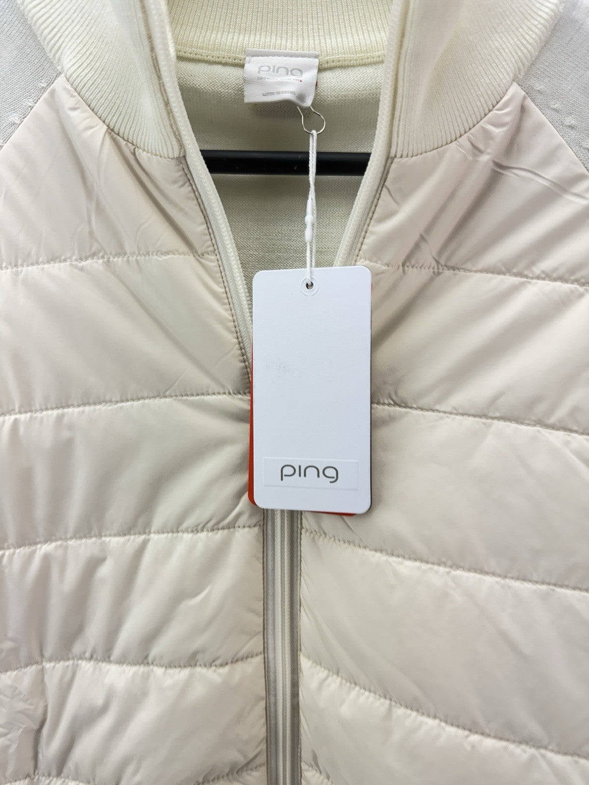 Ping Golf Ladies Jacket Fran Hybrid Full Zip UK 12 /Cream /New /279806