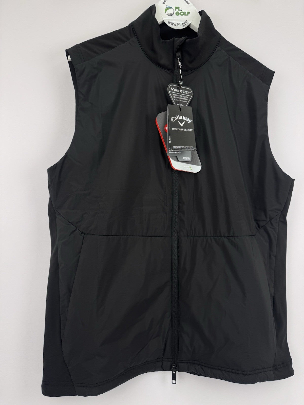 Callaway Weather Series Golf Wind Vest Men's Size XXL Black Lightweight/323943