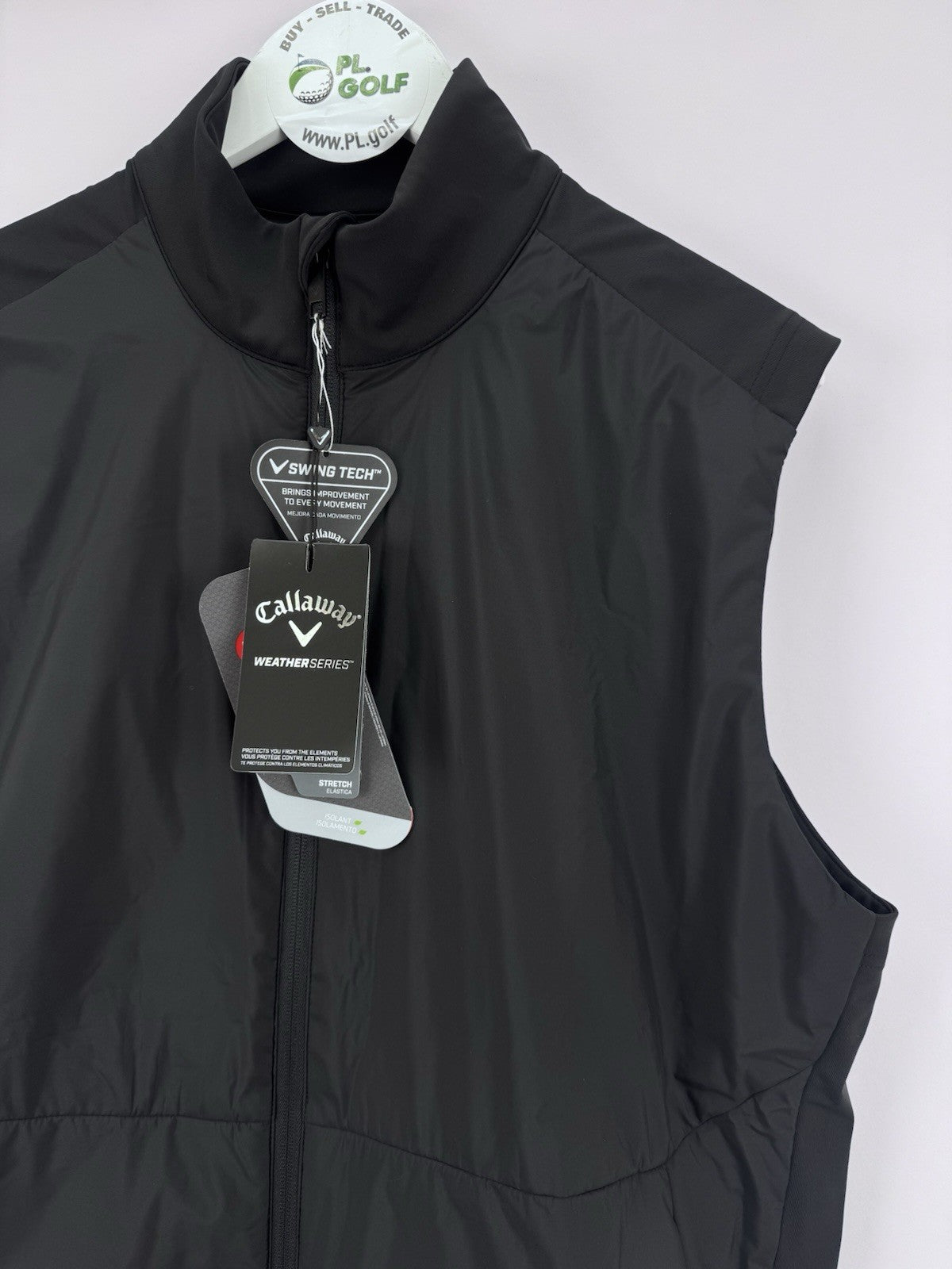 Callaway Weather Series Golf Wind Vest Men's Size XXL Black Lightweight/323942