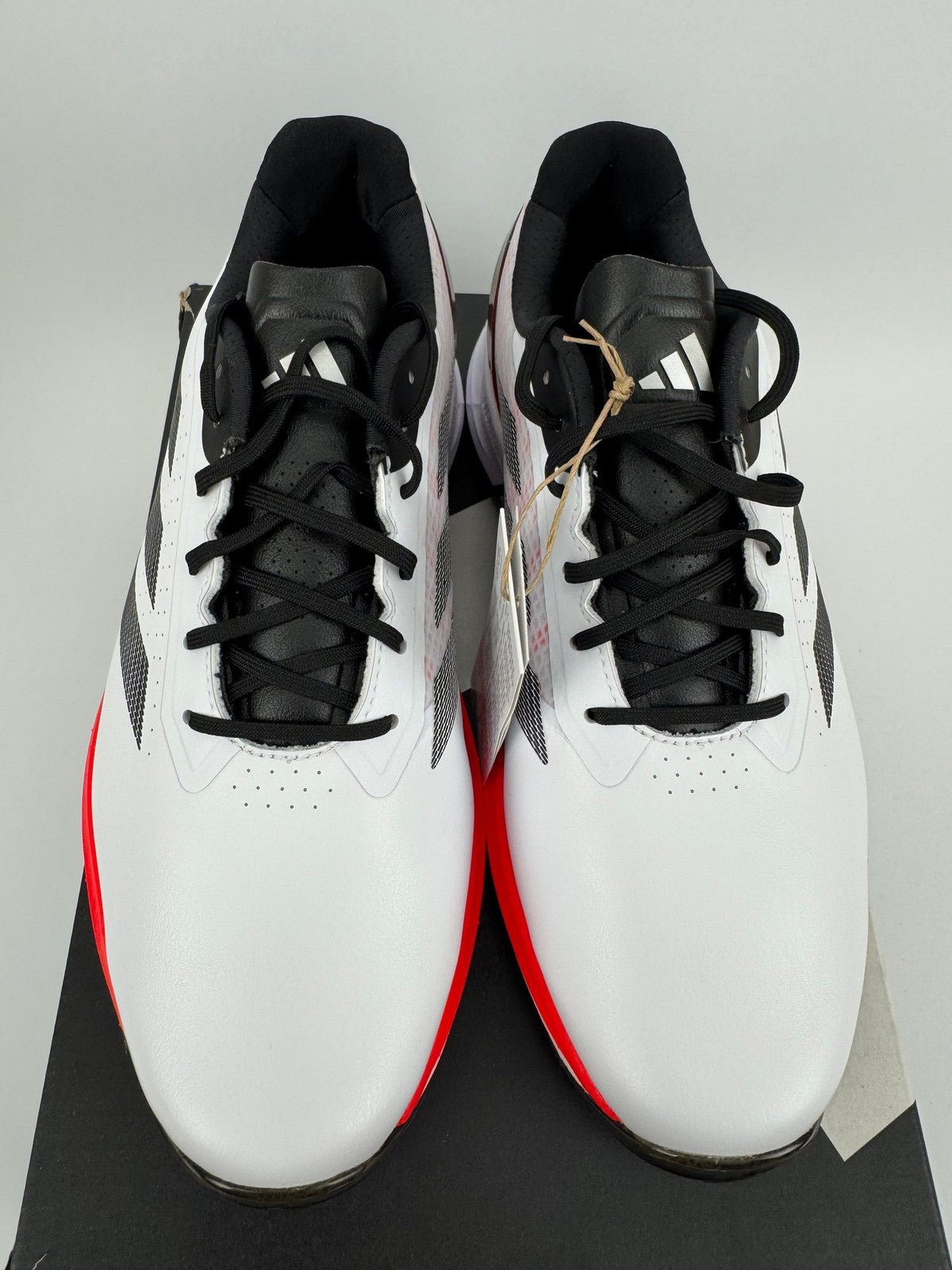 Adidas Adizero ZG Golf Shoes Mens UK 7 White Red Lightweight Comfort/312403