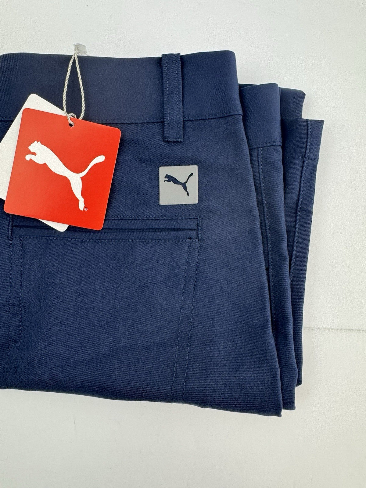 Puma Junior Boys Golf Trousers 5 Pockets Pants /Navy /UK 9-10Yrs /New /285382