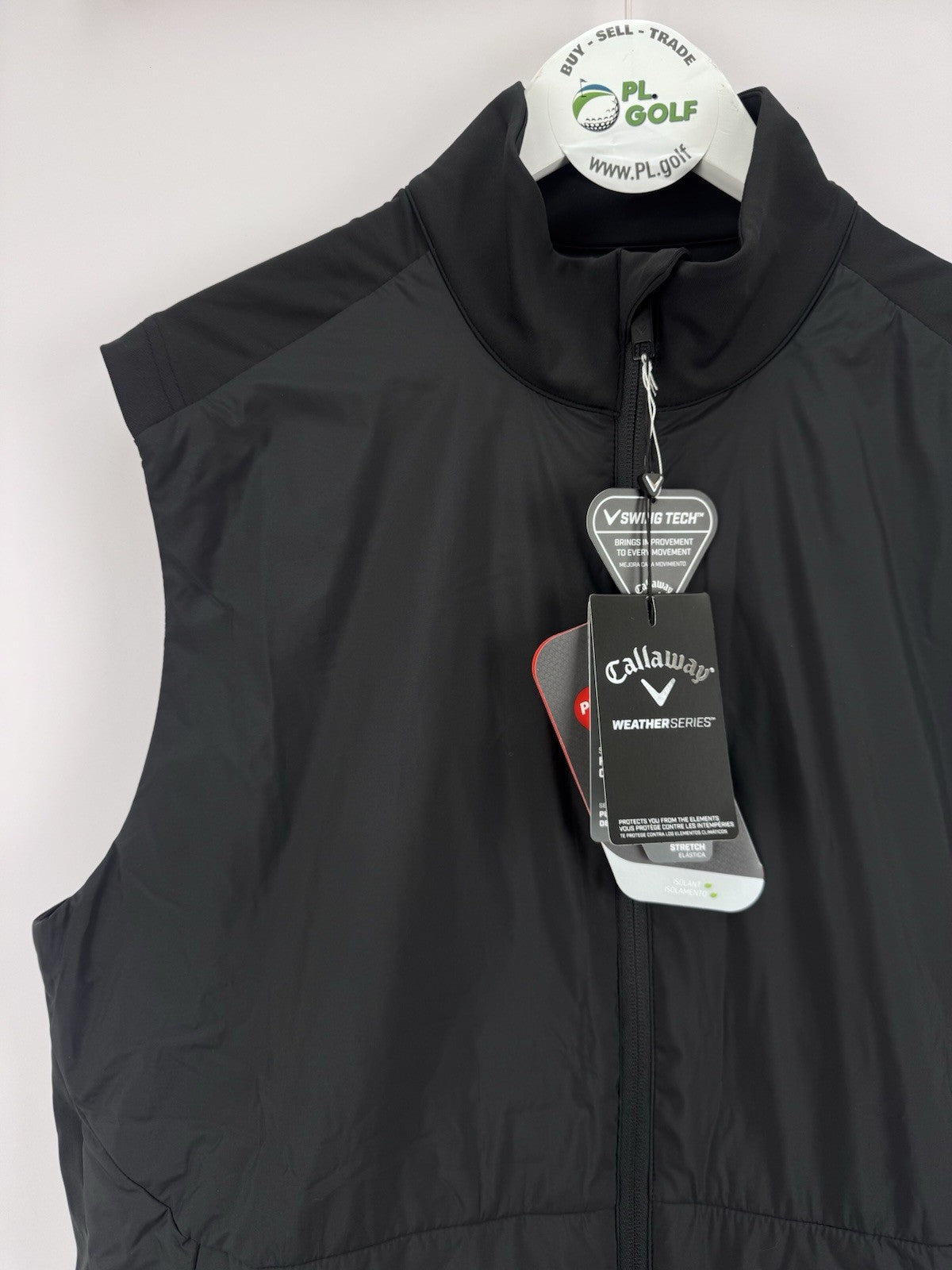 Callaway Weather Series Golf Wind Vest Men's Size XXL Black Lightweight/323941