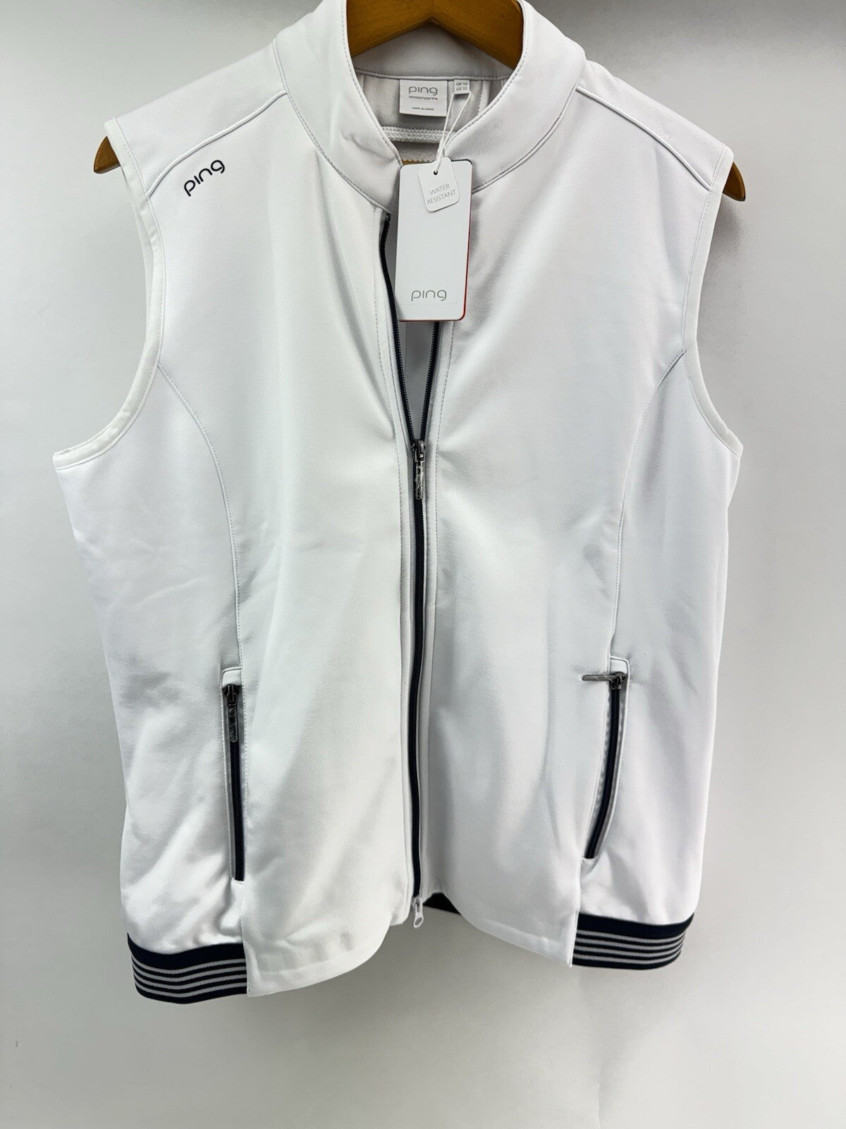 Ping Ladies Golf Gilet Dot Water Resistant UK 14 /Sensorwarm /White /New /210700