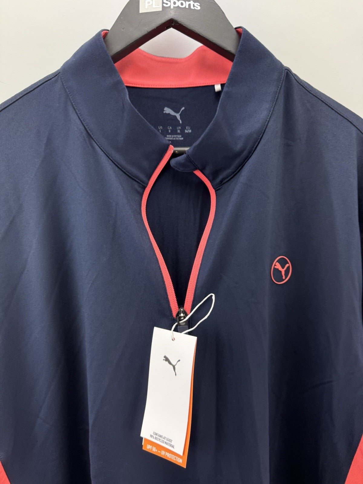 Puma Golf 1/4 Zip Pure 2.0 Pullover Mens UK XL /Navy /New /294913