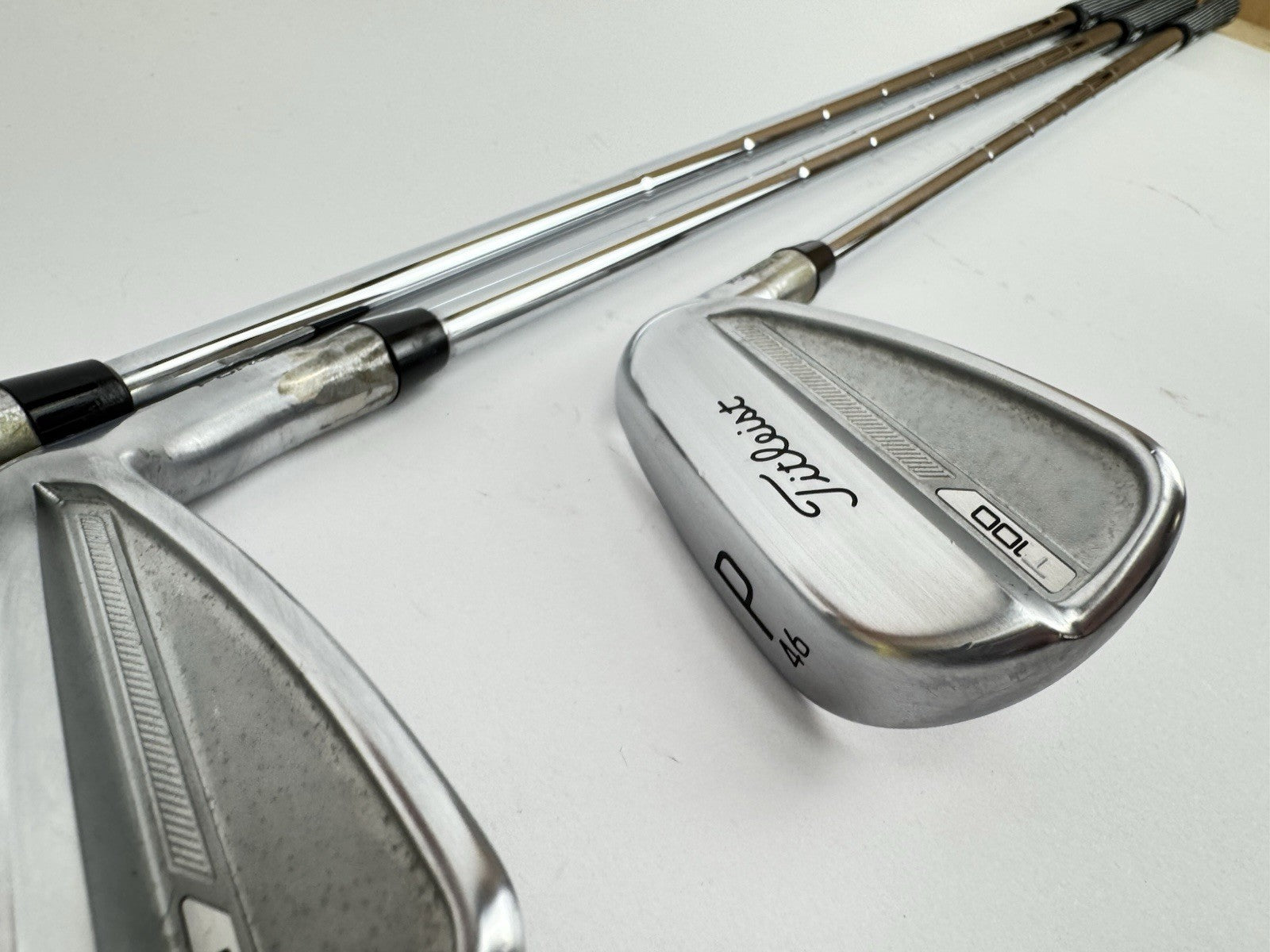 Titleist T100 Irons 6,8+PW DG Mid 115 S300 Stiff Steel /New Shafts + Grips/325766