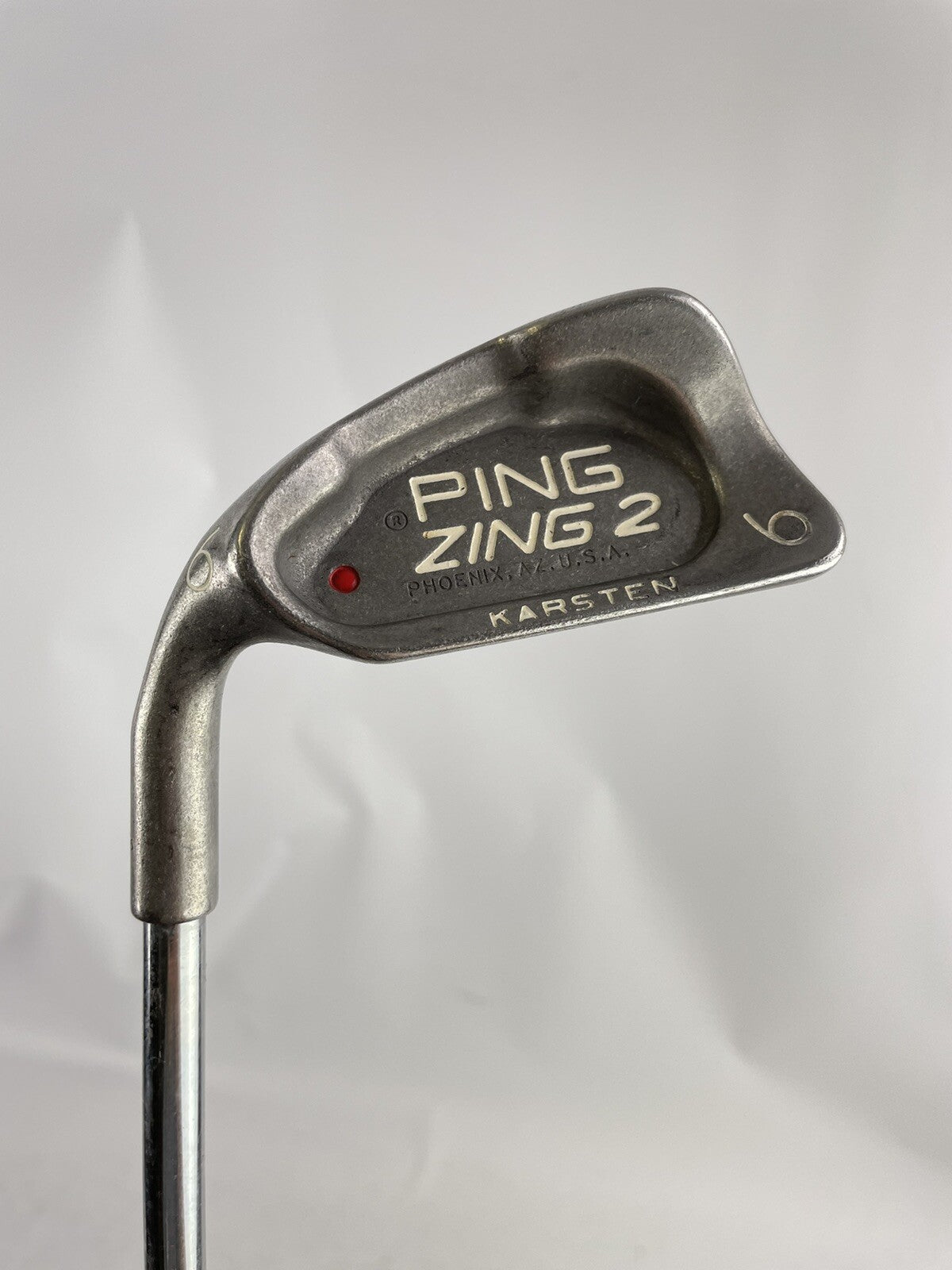 Ping Zing 2 Golf 6 Iron Red Dot Stiff Flex Steel /Left Handed /New Grip /78890
