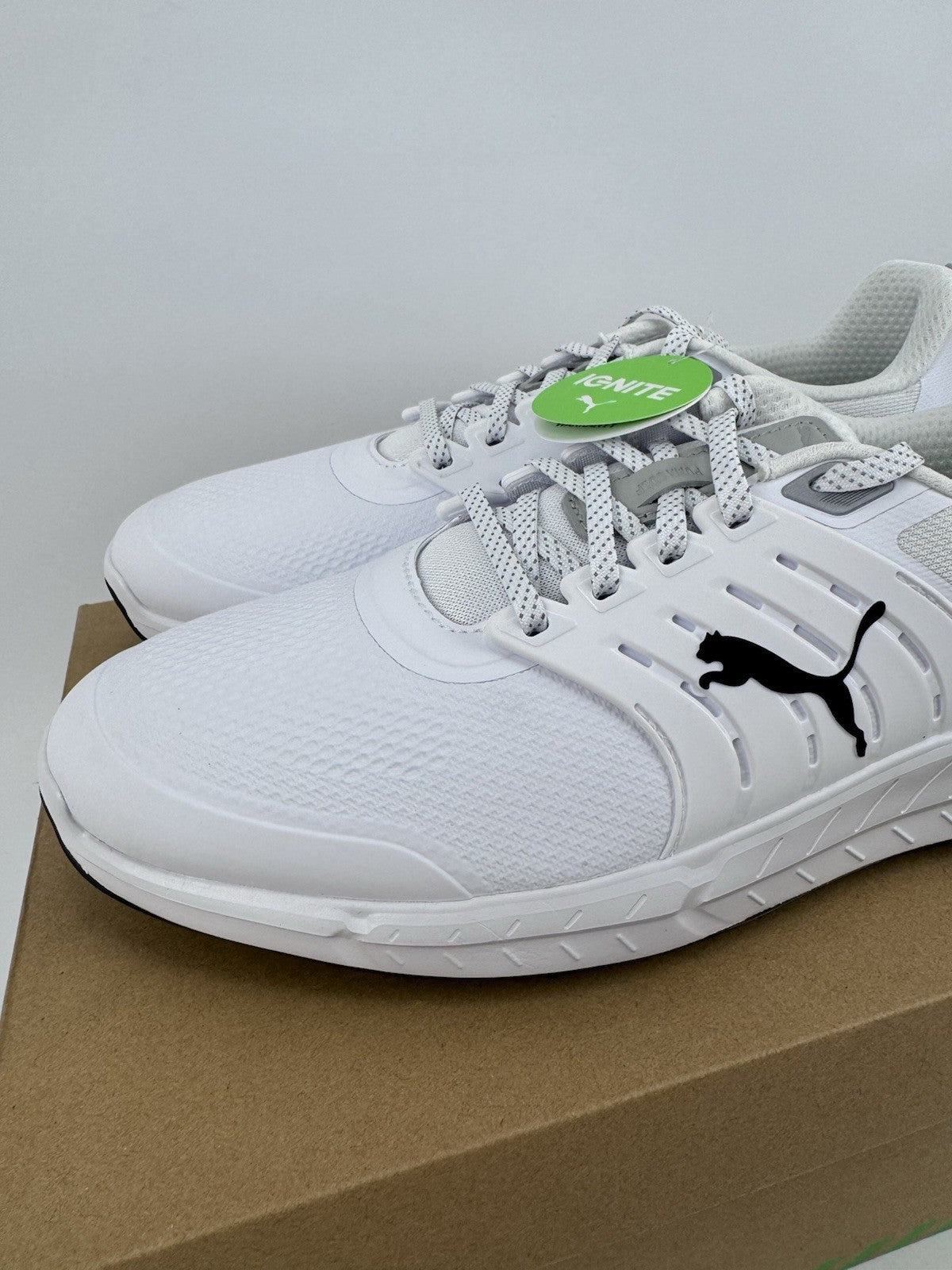 Puma Ignite Elevate 2 Tour Men's Golf Shoes Size UK 10.5 White Waterproof/319222
