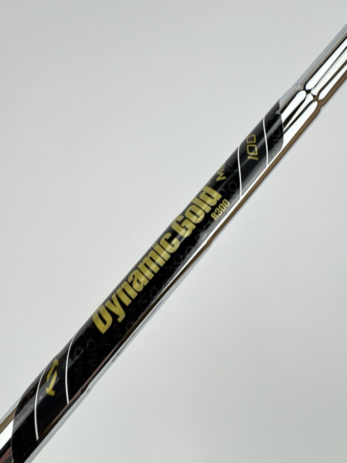 Dynamic Gold Mid 100 Iron Shaft Pured R300 Regular Flex Steel 36.5” /0.355/325315