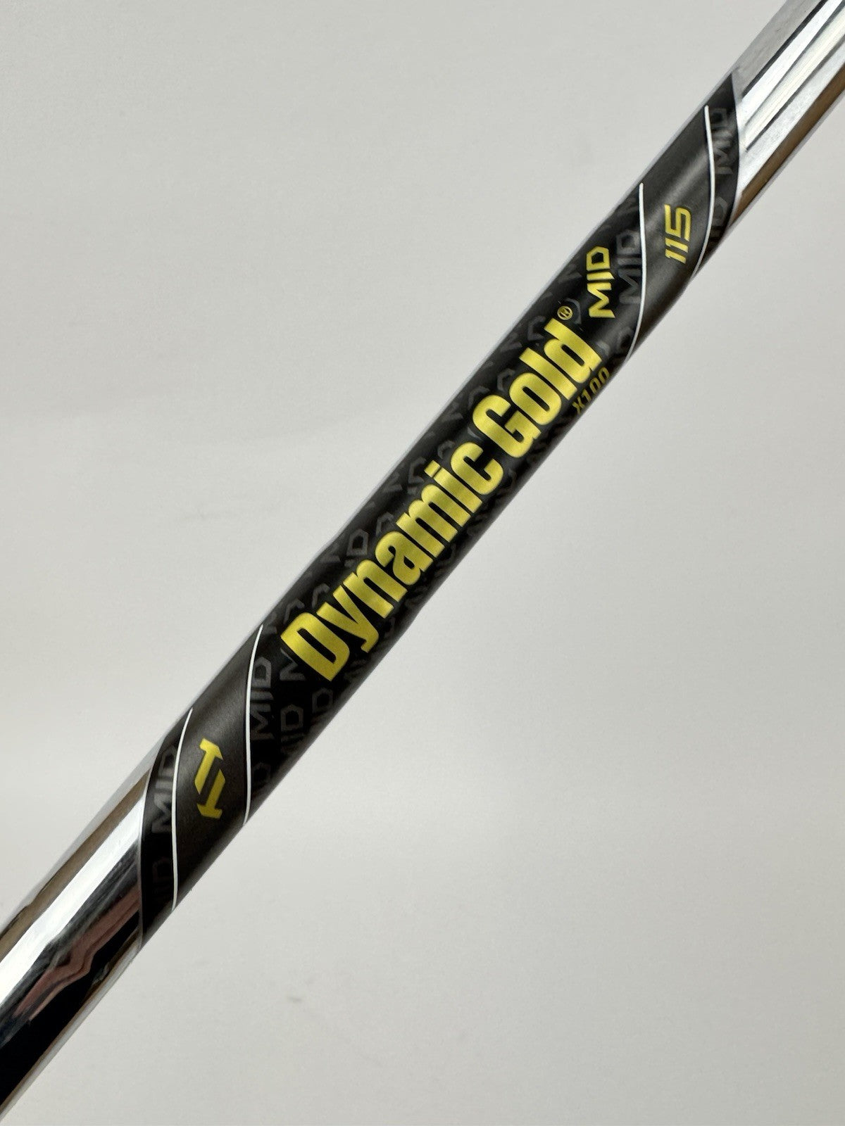 Dynamic Gold Mid 115 Iron Shaft X100 X Flex Steel 35” /0.355 Tapered /350392