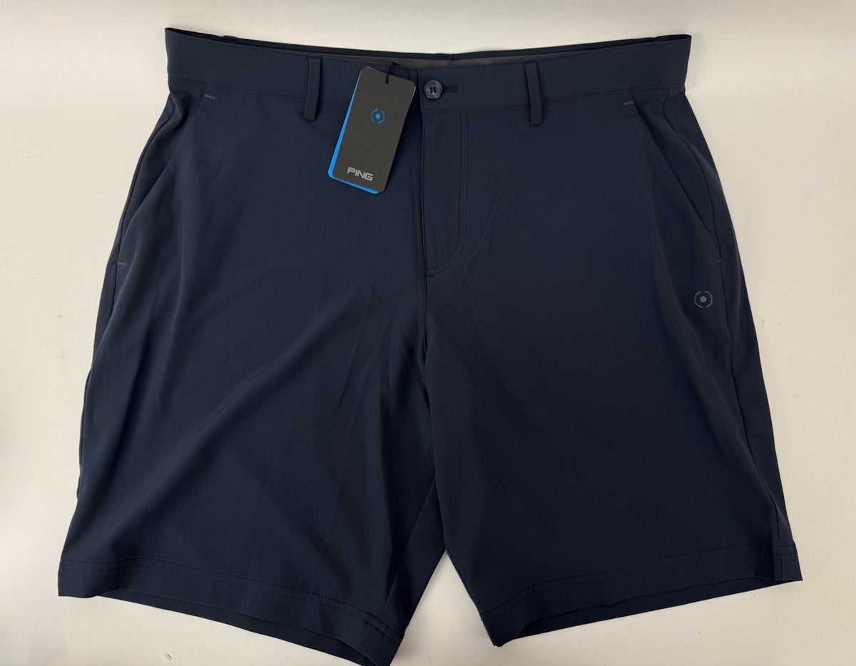 PING Ari Short Golf Shorts Men's 36" Navy Blue Lightweight Performance/371443