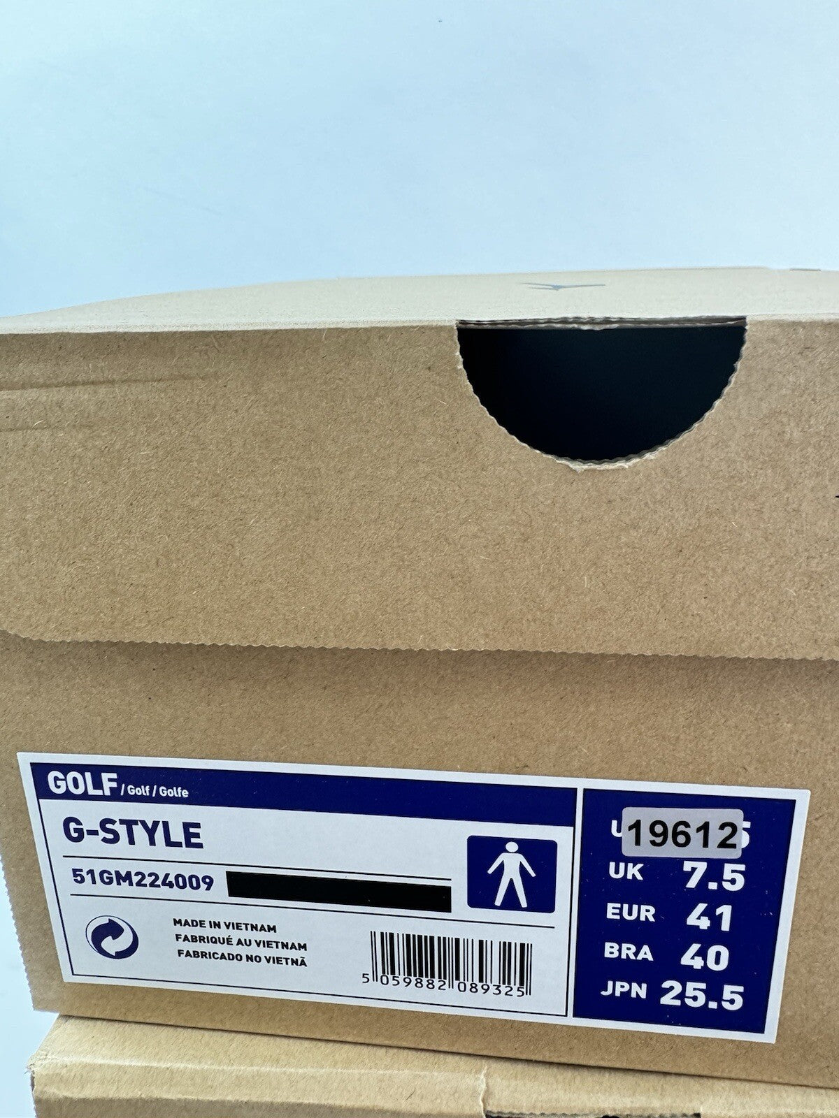 Mizuno Waterproof Golf Shoes G Style UK 7.5 /Spikeless /Black /New /1961210