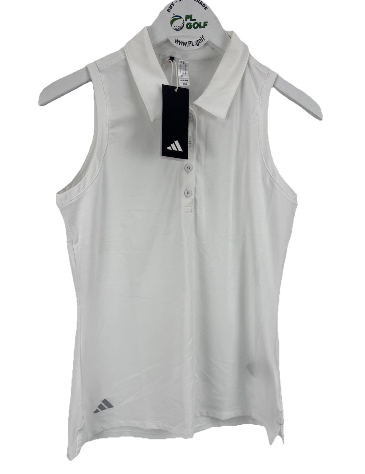 adidas Ultimate365 Women’s Golf White Sleeveless Polo Shirt Size Small/ 318120