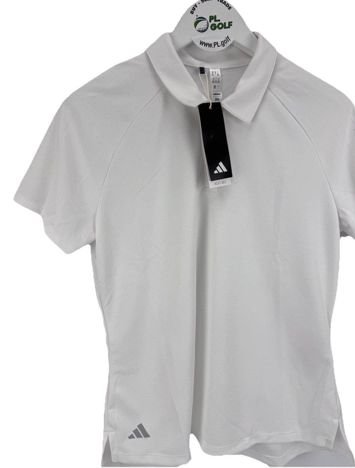 adidas Women’s Ultimate365 HEAT.RDY White Golf Polo Shirt Size Medium/ 318001