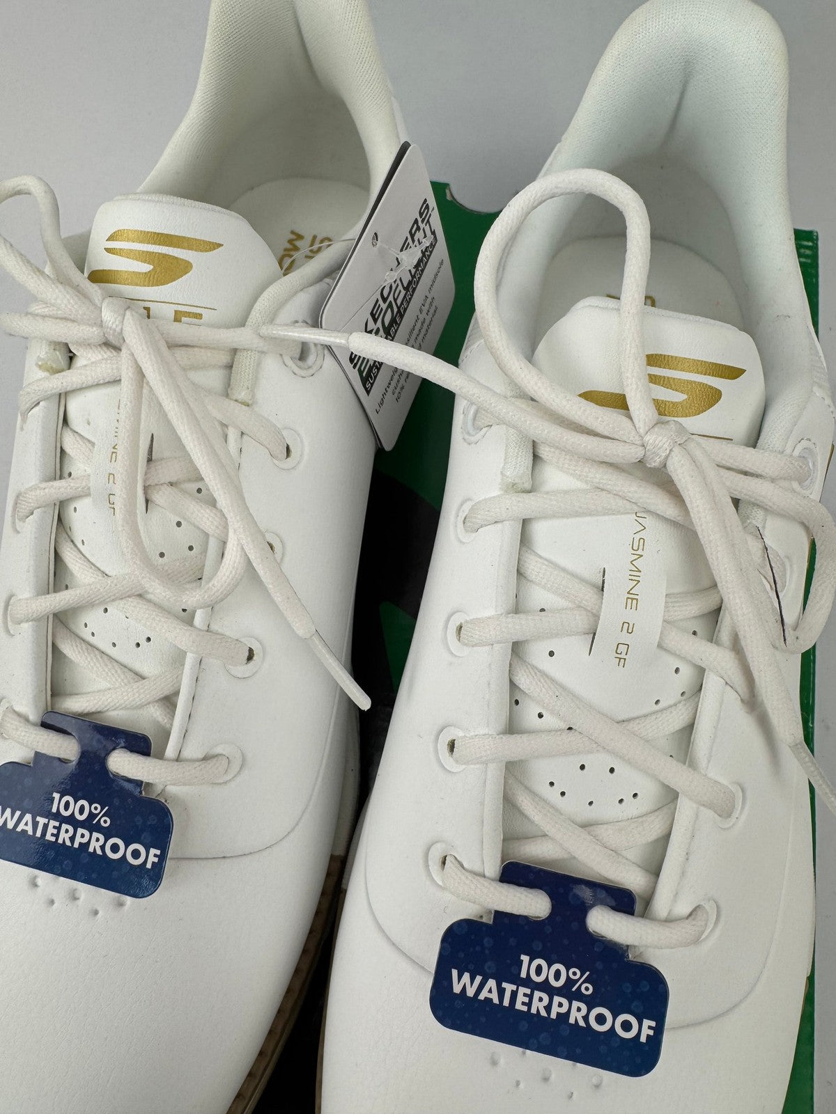 Skechers Go Golf Jasmine 2 GF Women's Size UK 6.5 White Gold Waterproof/349976