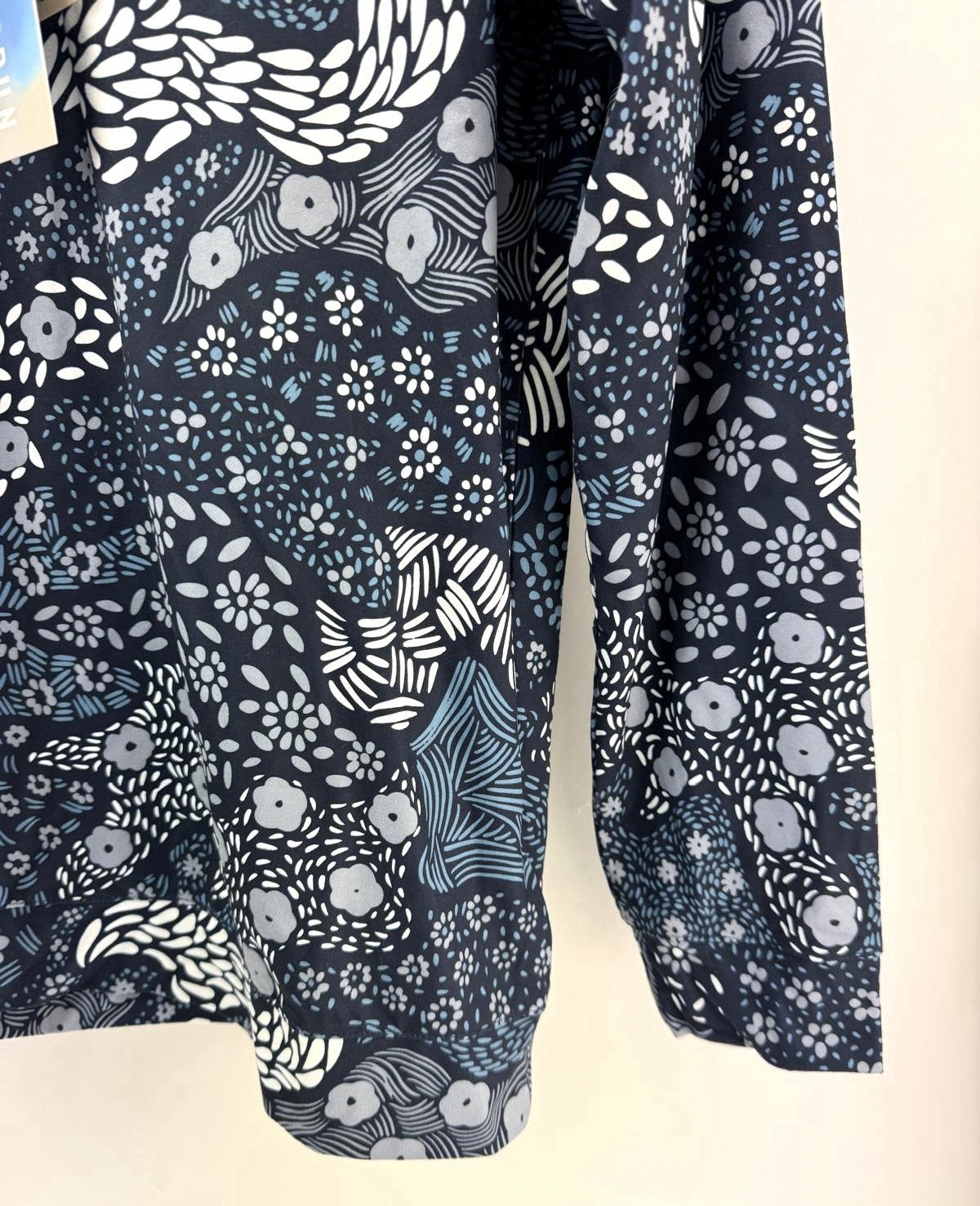 Mens Puma Cloudspun Bloom Camo 1/4 Zip Deep Navy Filtered Ash Size Small /307545