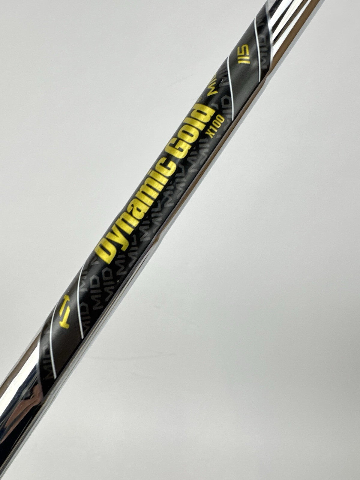 Dynamic Gold Mid 115 Iron Shaft X100 X Flex Steel 36.25” /0.370 Parallel /348544