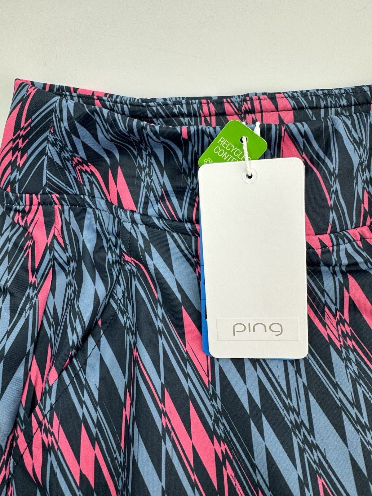 Ping Georgia Ladies Golf Skort UK Size 8/ Pleated/  Navy Multi/ Brand New/ 309692