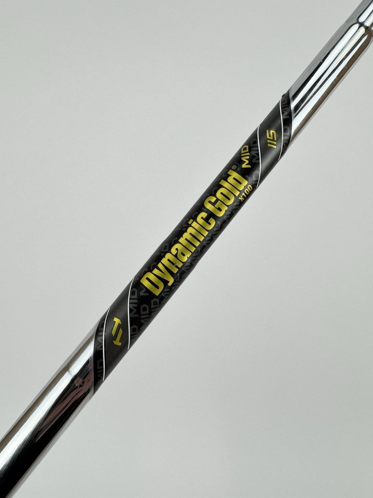 Dynamic Gold Mid 115 Iron Shaft X100 X Flex Steel 35.25” /0.355 Tapered /327010