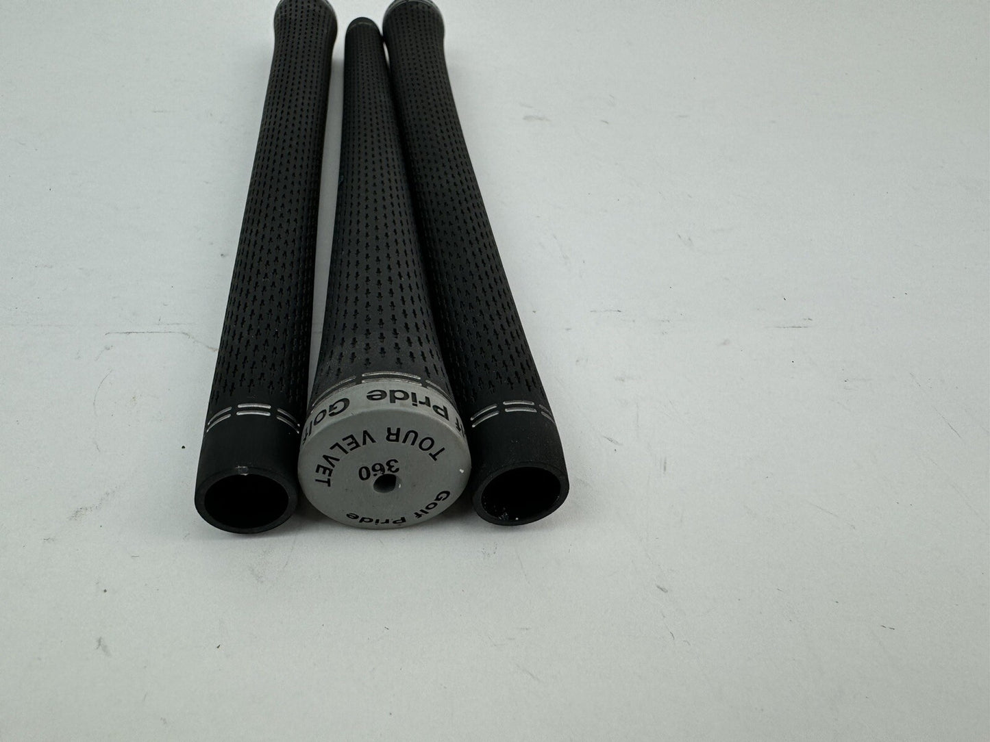 Golf Pride Tour Velvet 360 Grips (3) Standard /Black /Grey /Pulled /342793