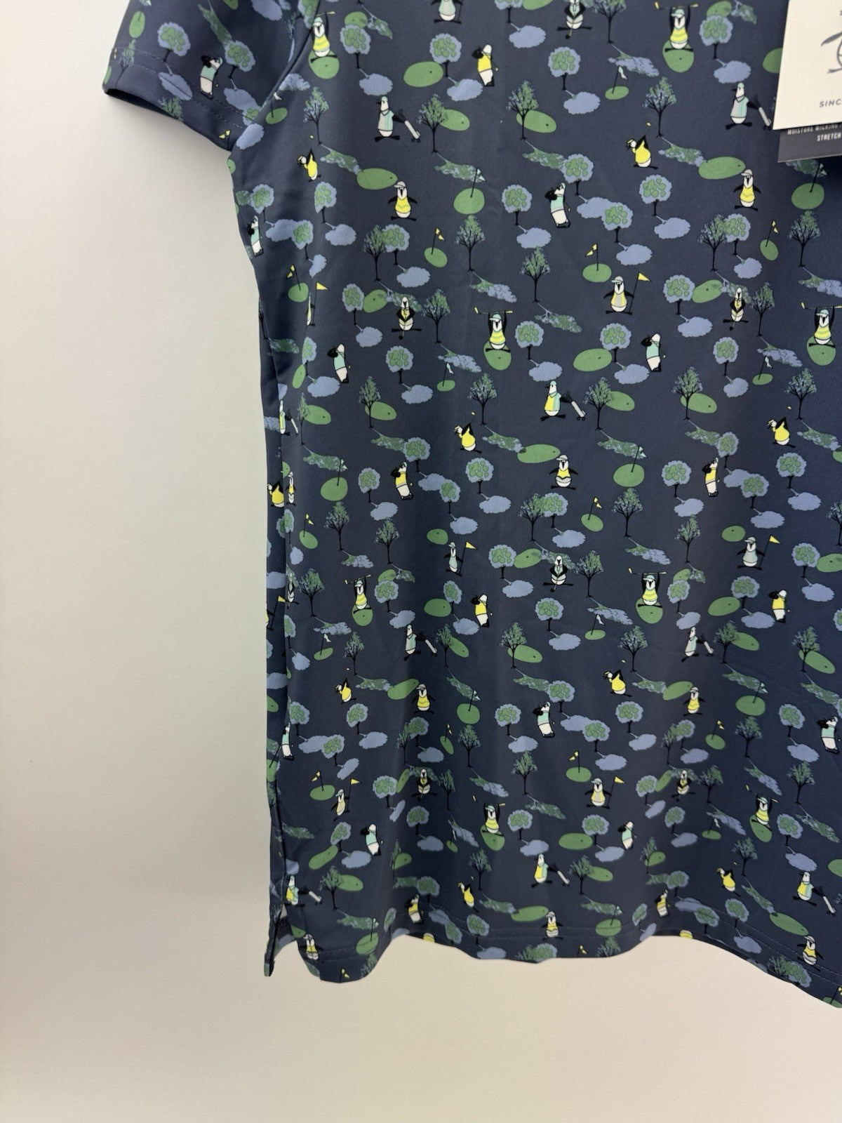 Original Penguin Mens Polo Pete N The Course Print UK Medium /New /252531