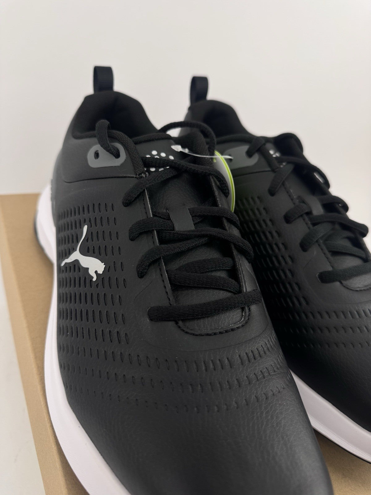 Puma Fusion Plus Spiked Golf Shoes Men's Size UK 8.5 Black Waterproof/323097