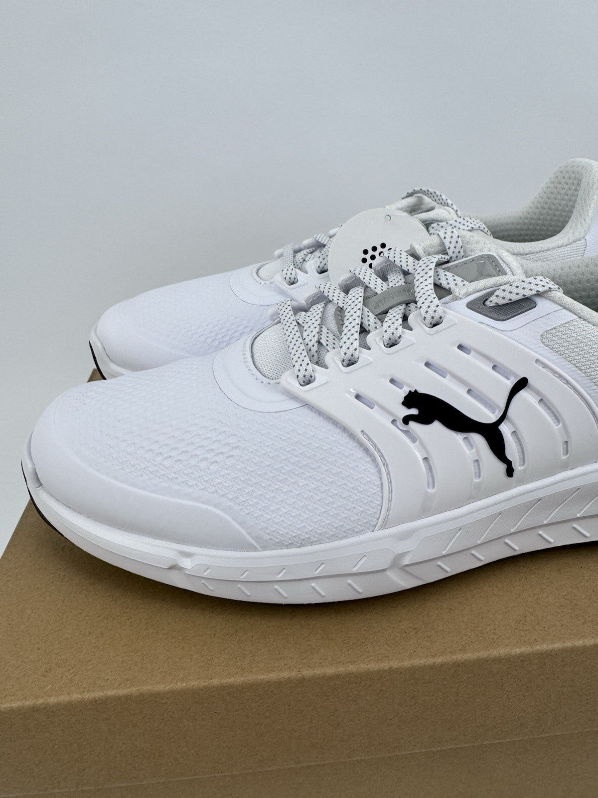 Puma Ignite Elevate 2 Tour Men's Golf Shoes Size UK 8.5 White Waterproof/319252