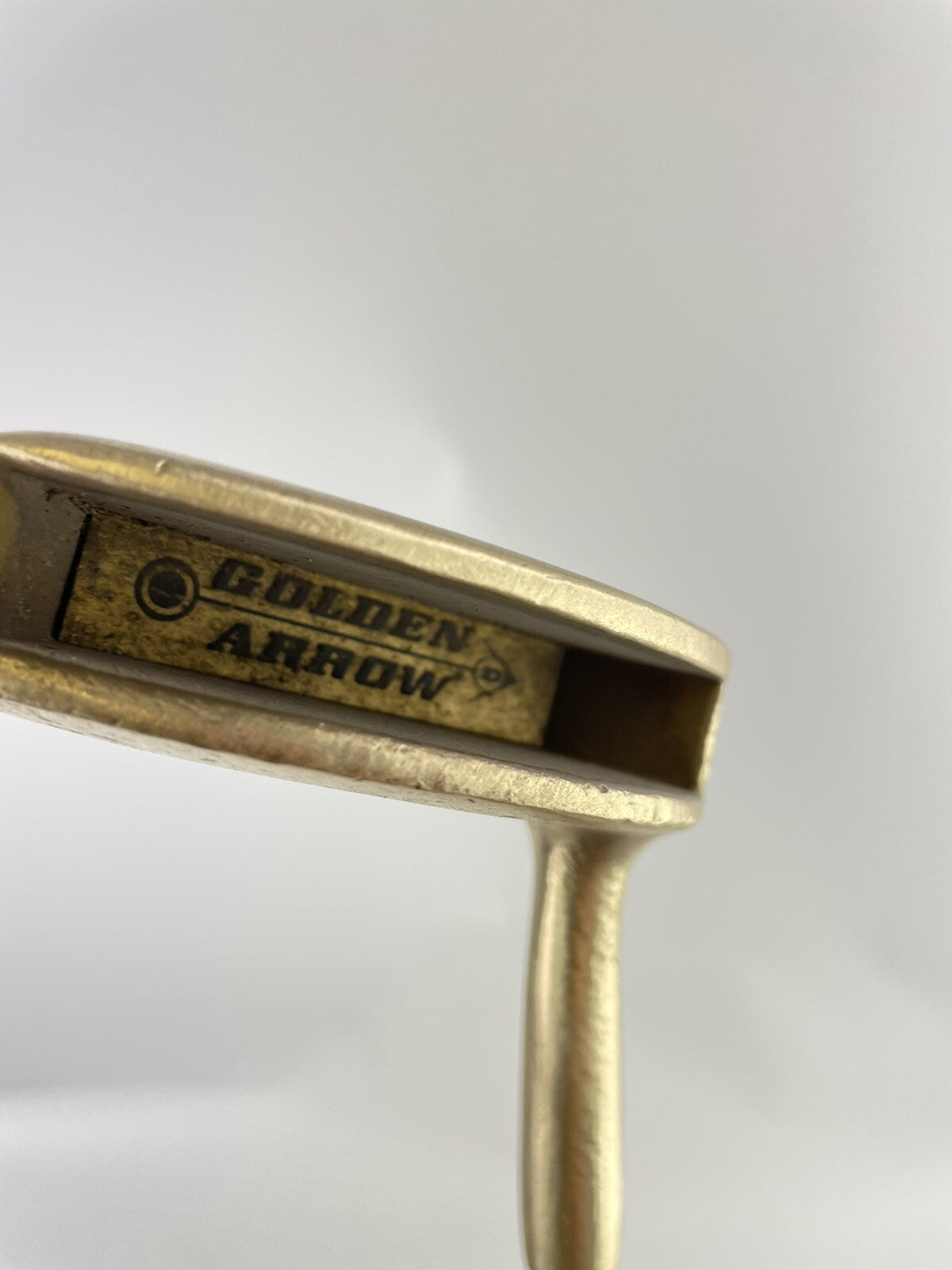 Dunlop Golden Arrow Putter 35” Heel Shafted Brass /Right Handed /New Grip /61444