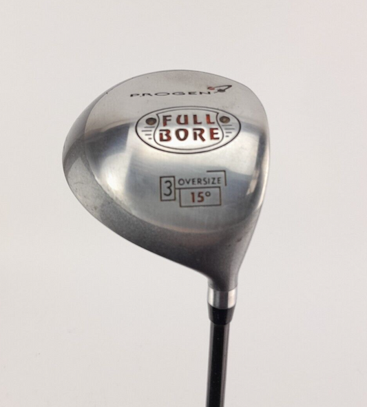 Progen Oversize 3 Wood 15* Full Bore Stiff Graphite /Right Hand /New Grip /166540
