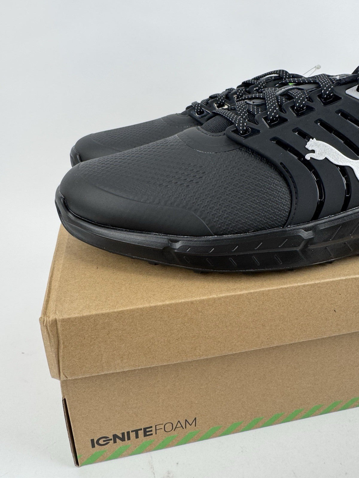 Puma Ignite Elevate 2 Tour Men's Golf Shoes Size UK 9 Black Waterproof/319283