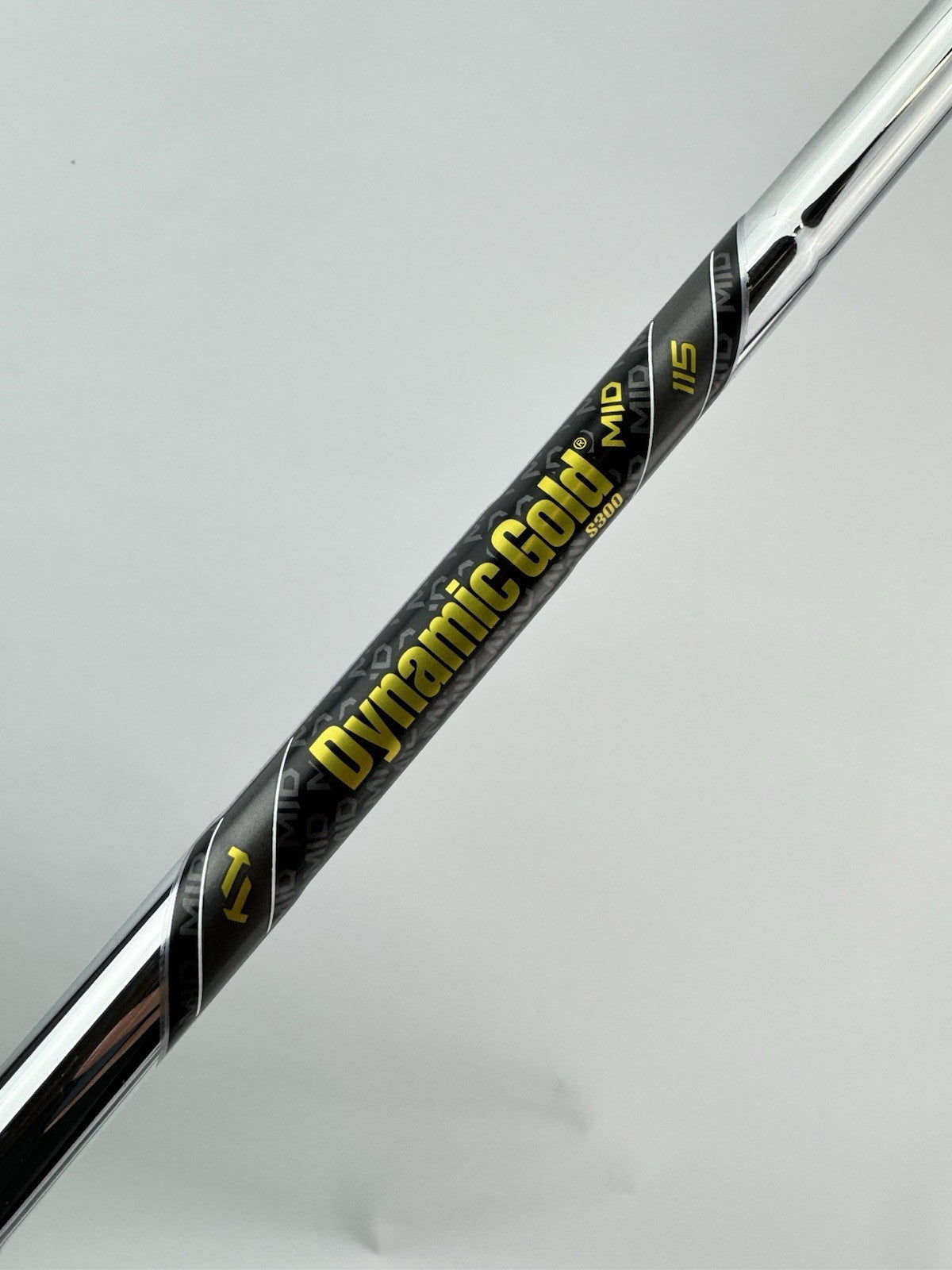 Dynamic Gold 115 Iron Shaft Mid S300 Stiff Flex Steel 36” /0.355 Tapered /294160