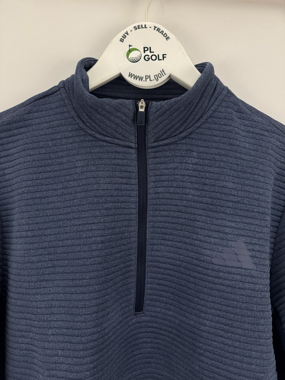 Adidas Ultimate365 DWR Textured Half Zip Pullover Mens Medium Navy Golf/327255