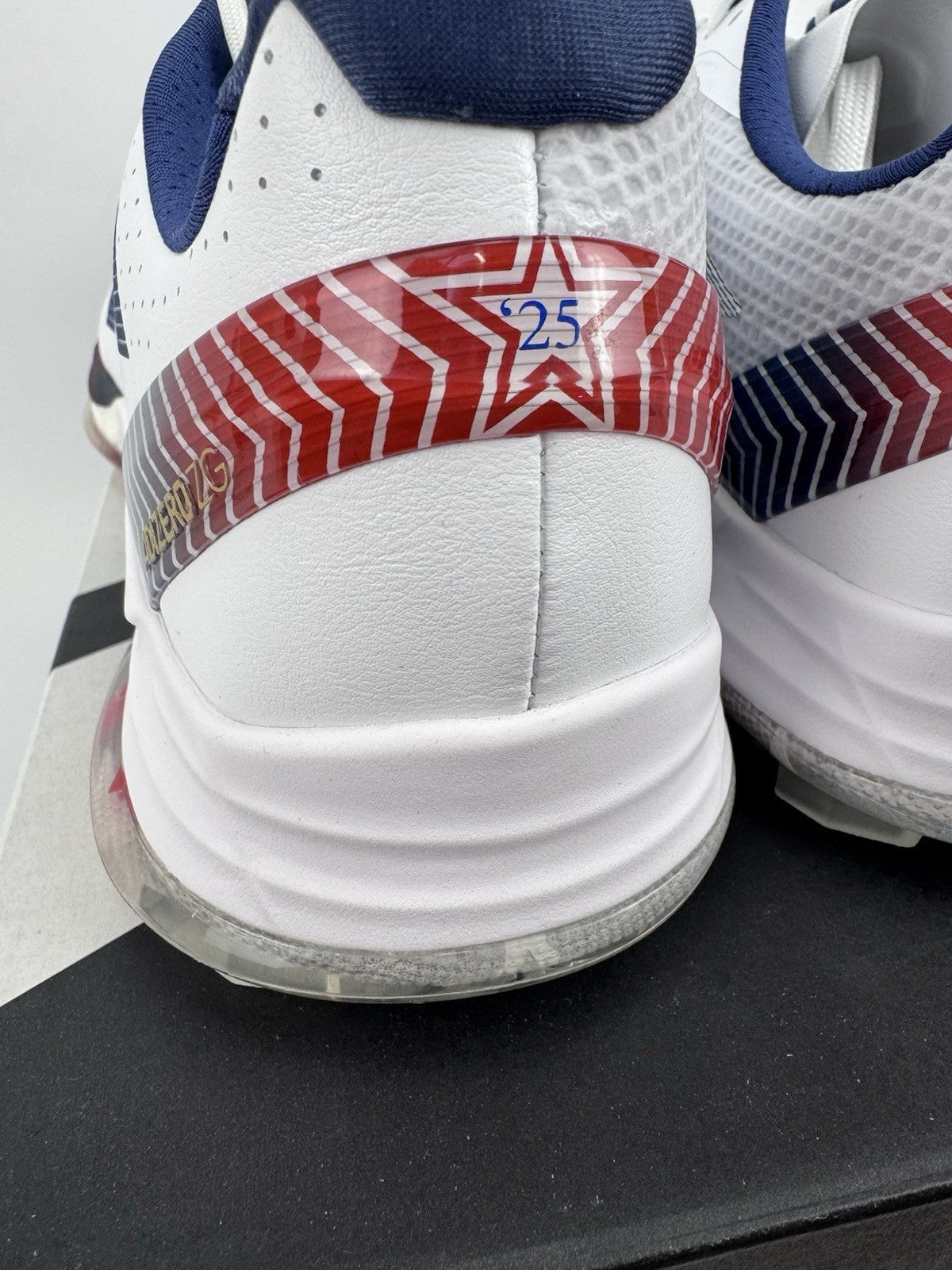 Adidas Adizero ZG Golf Shoes Men's UK Size 10 White Blue Red Spikes/314337