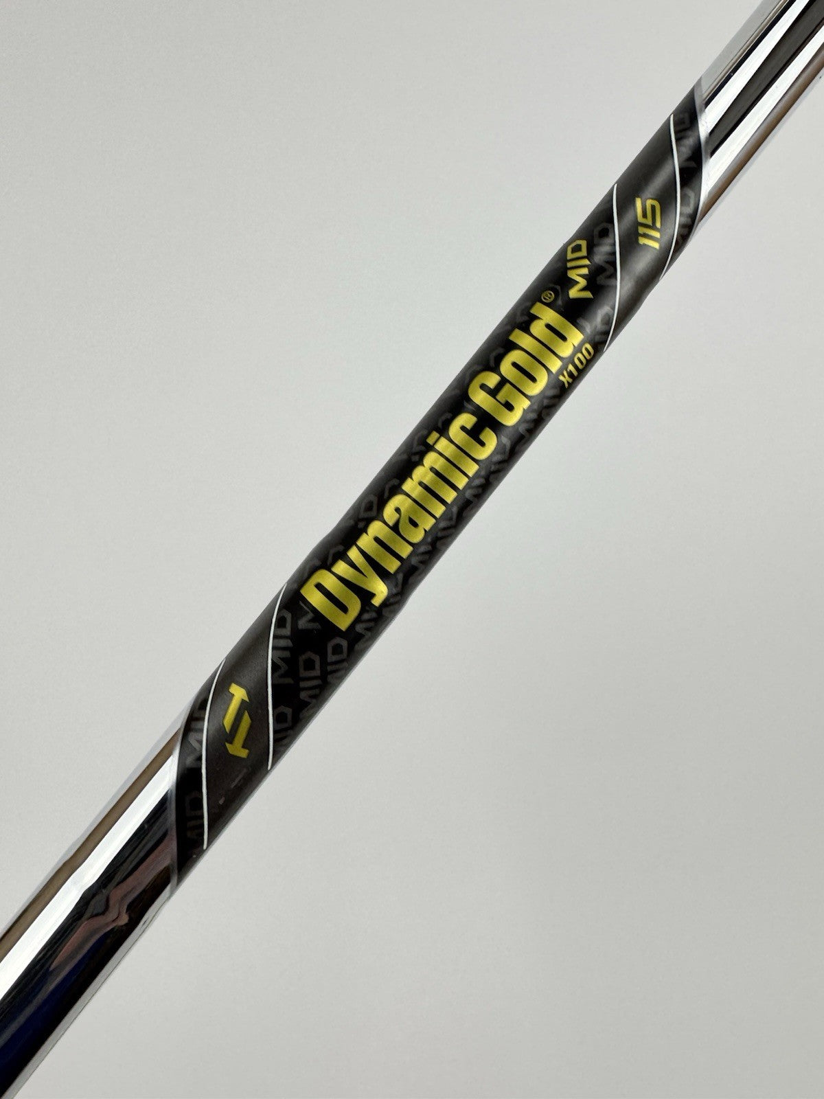 Dynamic Gold Mid 115 Iron Shaft X100 X Flex Steel 35.25” /0.355 Tapered /328152