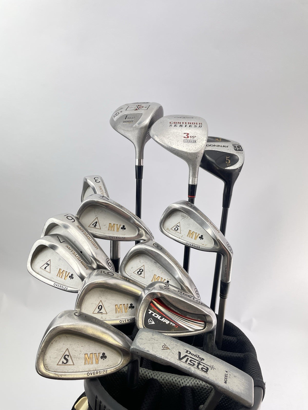 Mens Golf Package Set 13 Clubs Regular Flex /Right /New Grips /Cart Bag /289160