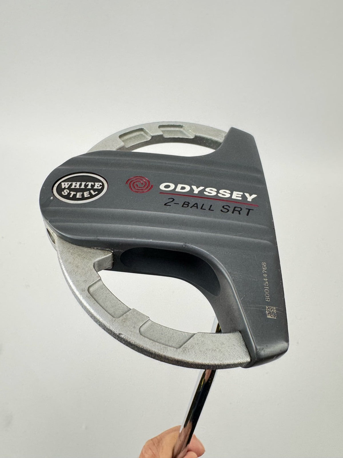 Odyssey White Steel 2-Ball SRT Mallet Putter Steel Shaft Stiff Flex /Left/367541