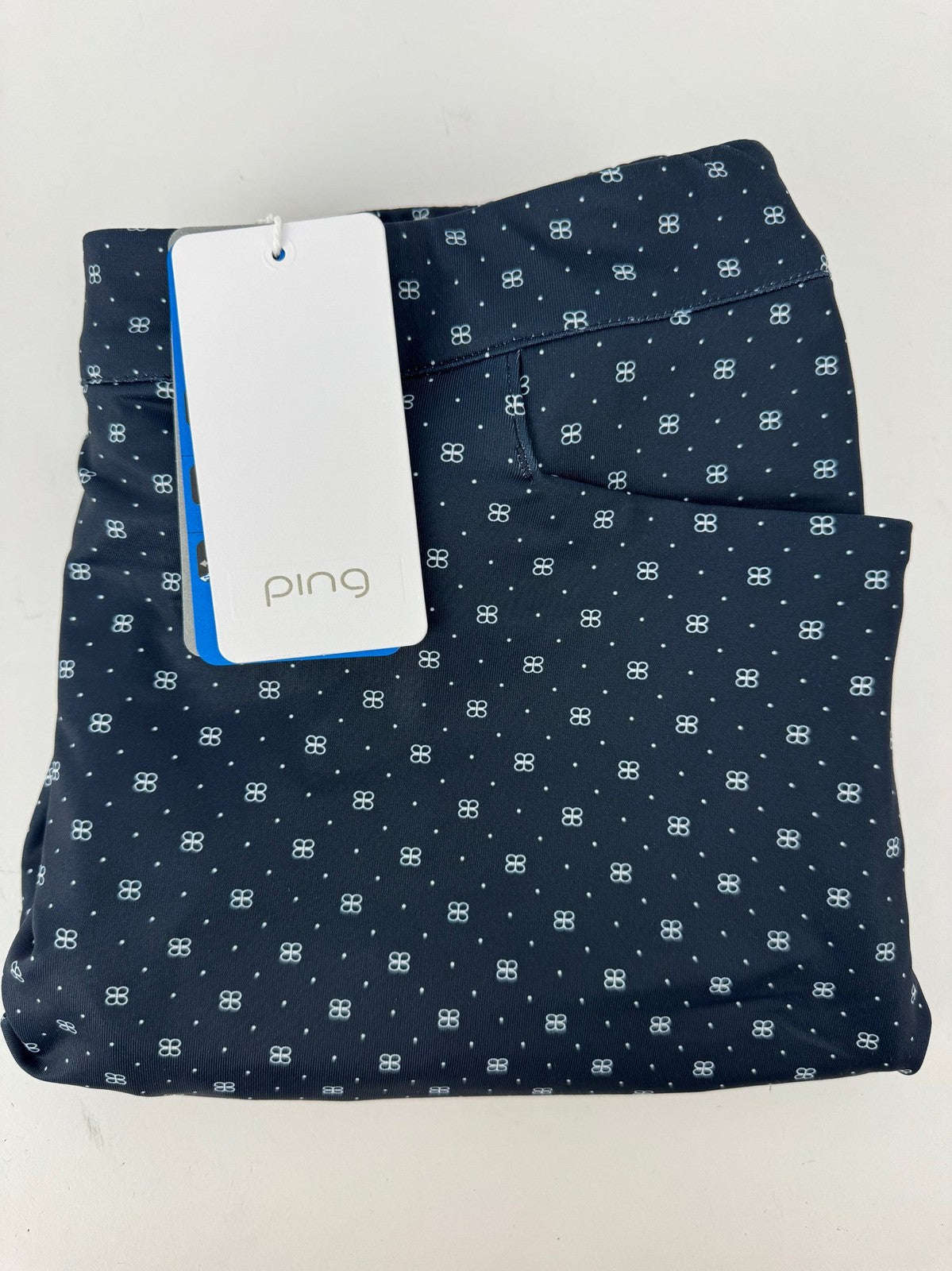 Ping Harlie Skort Women's UK Size 8 Blue Micro Monogram Golf Activewear/353980