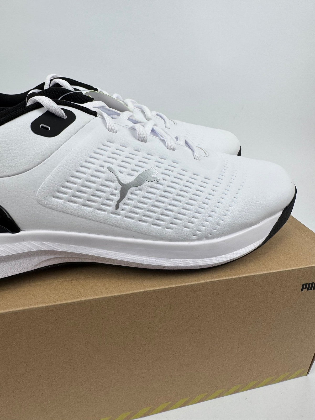 Puma Fusion Foam Fusion Plus Golf Shoes Mens 10.5 White Black Regular Fit/318646